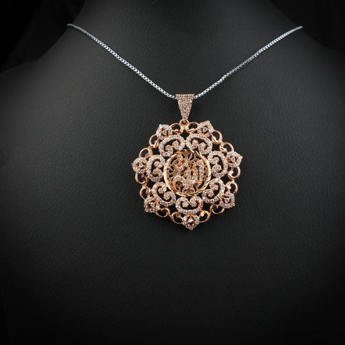 Allah Calligraphy Silver pendant-Ds 165