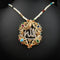 Silver Allah pendant with Zircon-Ds 172