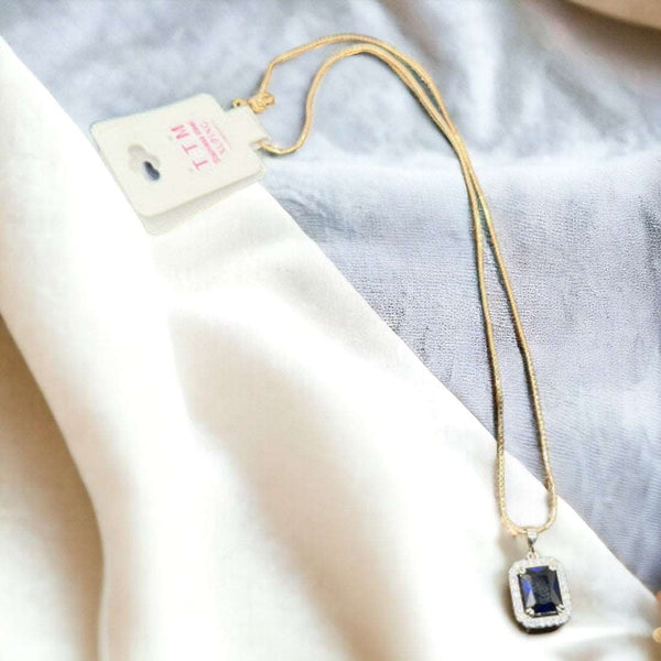 Ruby Stone Fashion Necklace - D103N - 1