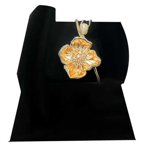 Hollow Out Flower Necklace - D115 - 4