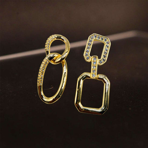 Interlocking Carabiner Hoops Earring - D30 - 3