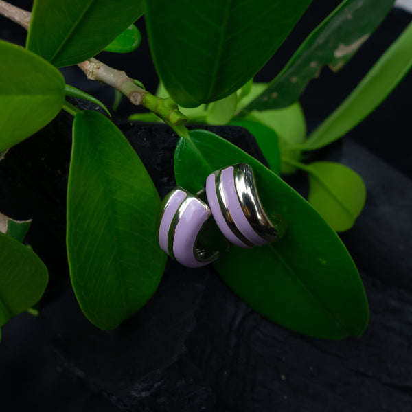 Regal Orchid Duet Earrings - D34