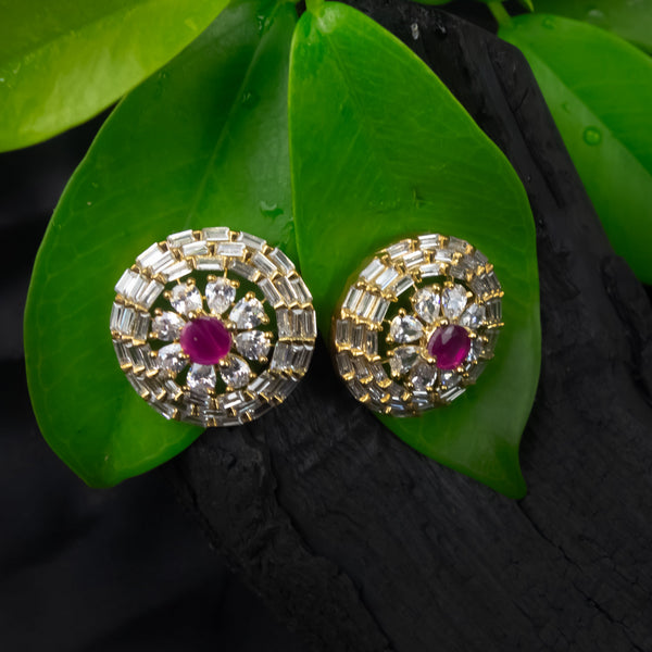 Pink Champagne Sparkle Earrings - D68