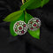 Ruby American Diamond Multicolor Flower Earring - D74