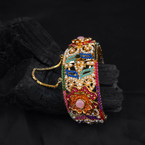 Semi Precious Openable Naurattan Kungans D295-2