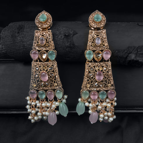 Pastel Polki Earrings