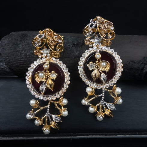 Fancy kundan jhumka D224-5