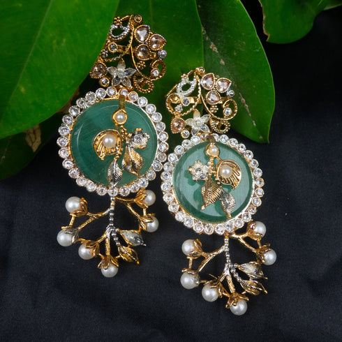 Fancy kundan jhumka D224-2