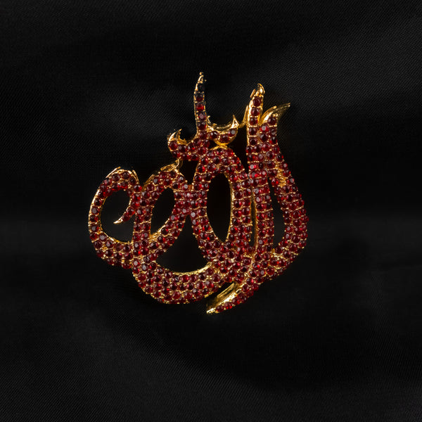 Allah pendent locket Red D211