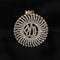 Black kundan Allah pendant D209