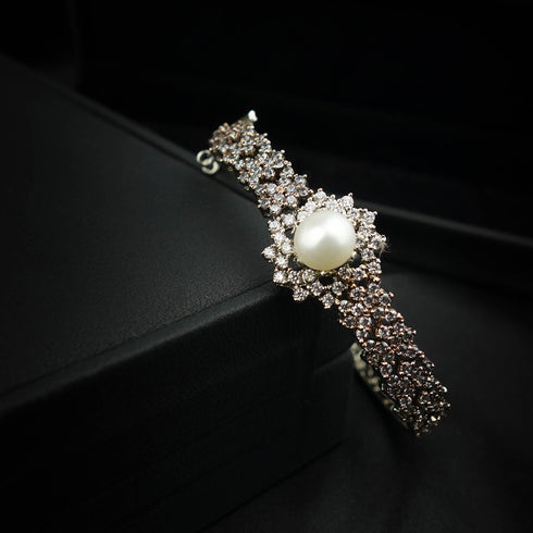Pearl Blossom Silver Bracelet-DS 02