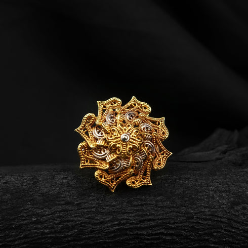 Sculpted Glowing Silver ring-DS 141