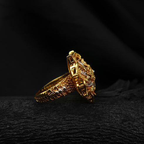 Sculpted Glowing Silver ring-DS 141