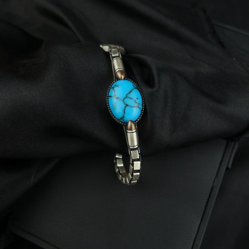 Turqouise (Feroza) Silver Bracelet-DS 174