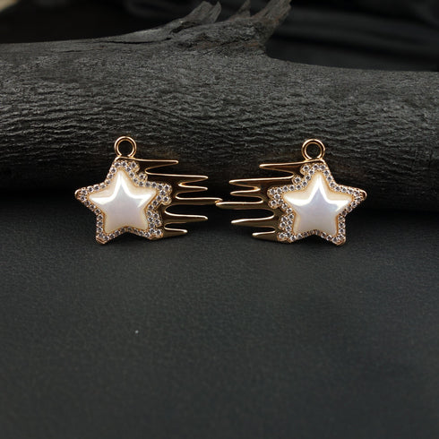 Multi color CZ stone Stud Earrings D321