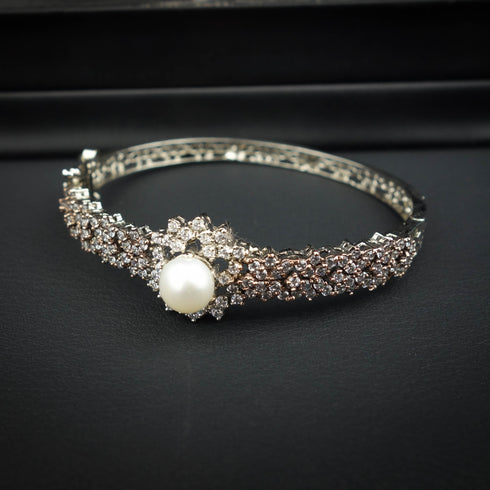 Pearl Blossom Silver Bracelet-DS 02
