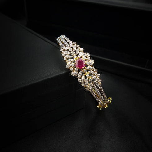Silver Ruby Bracelet-DS 07