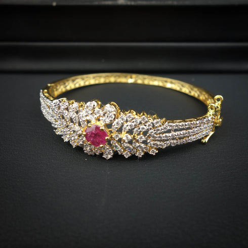 Silver Ruby Bracelet-DS 07