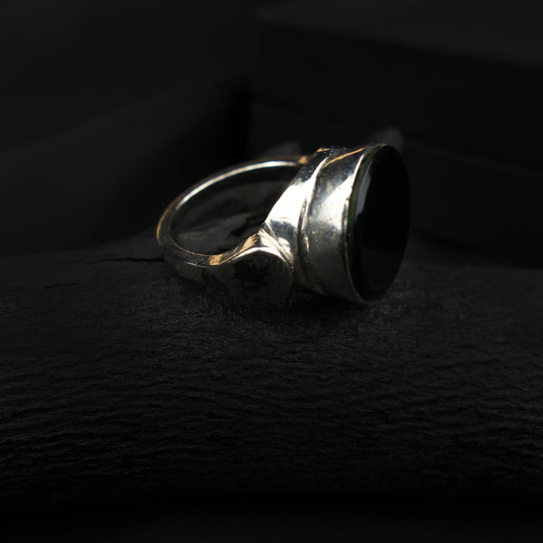Turkish Silver Ring Black Stone-DS 100