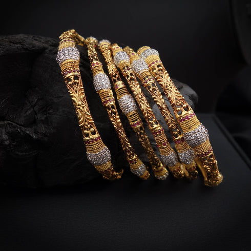 Silver Luxe Bangles DS 108