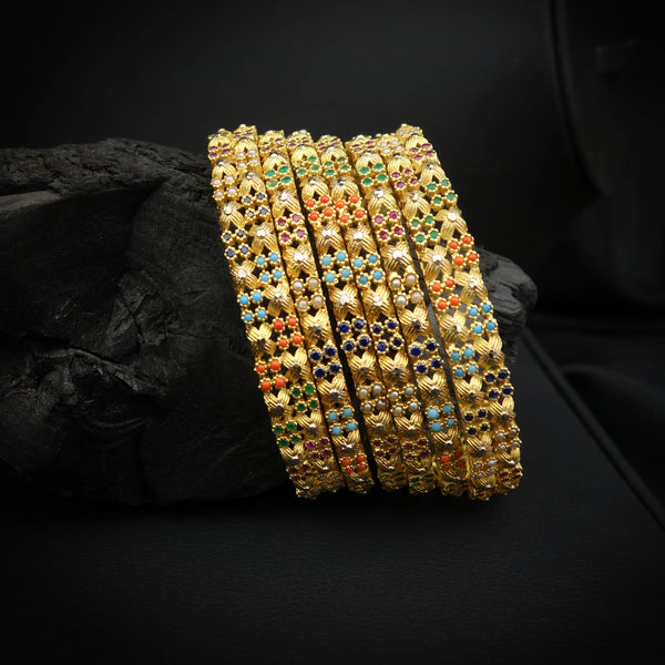 Naurattan Silver bangles