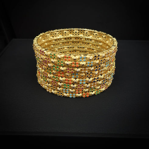 Naurattan Silver bangles