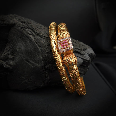 Radiant Silver Bangles DS 111