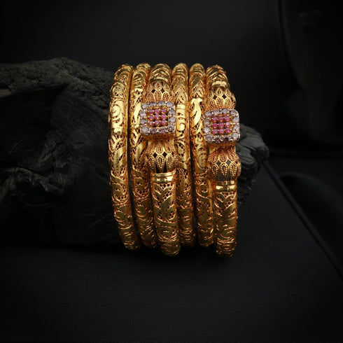 Radiant Silver Bangles DS 111