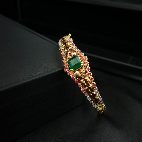 Emerald Radiance Silver Bracelet-DS 17