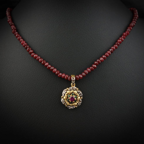 Imperial Pearl Silver Necklace-DS 21