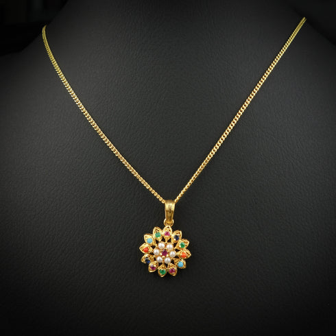 Radiant Pearl Silver Necklace-DS 26