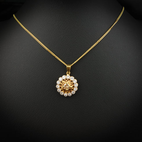 Silver Pearl Glow Necklace-DS 29