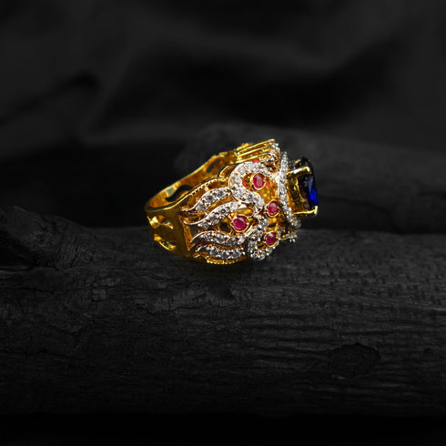 Silver jade ring-DS 62