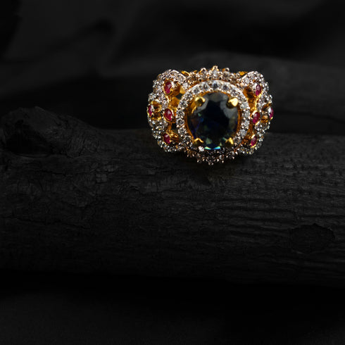 Silver jade ring-DS 62