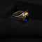 Blue Stone Silver Ring-DS 98